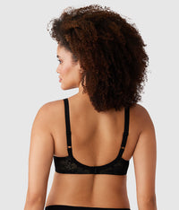 Lace Finesse T-Shirt Bra: Black/Toast
