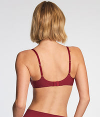 Baseline T-Shirt Bra: Cabernet