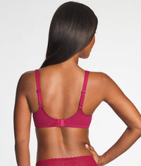 High Bar™ Underwire Bra: Red Plum