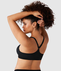 Elevated Allure Front Close Underwire Bra: Black