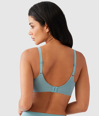 Back Appeal® Wire Free T-Shirt Bra: Stone Blue