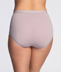 Understated Cotton Brief: Opal Gray