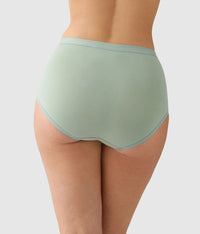 Understated Cotton Brief: Iceberg Green