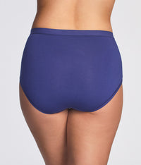 Understated Cotton Brief: Deep Cobalt