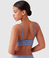 Lace Kiss Bralette: Country Blue