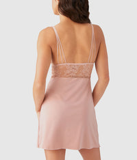 No Strings Attached Chemise: Blush Pink