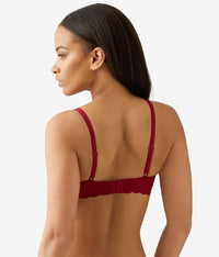 b.wow'd Lace Wire Free Bra: Biking Red