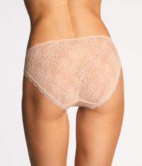 Effortlessly Lace Hi-Leg: Au Natural