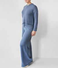 Haven V Neck Sweater: Ash Navy