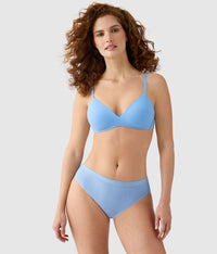 How Perfect Wire Free T-Shirt Bra: Bel Air Blue