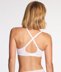 High Bar™ Plunge Underwire Bra: White