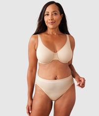 Comfortable Cool Underwire Bra: Sand