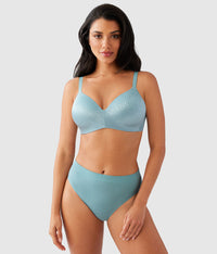 Back Appeal® Wire Free T-Shirt Bra: Stone Blue