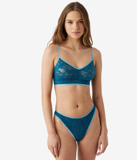 Shadow Scene Bralette: Blue Coral