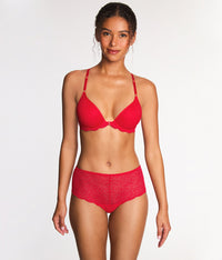 Untamed Front Close T-Shirt Bra: Lipstick Red