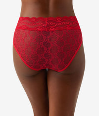Lace Kiss Hi-Leg Panty Pack: White/Crimson Red/Night