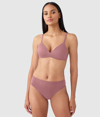 How Perfect Wire Free T-Shirt Bra: Rose Brown