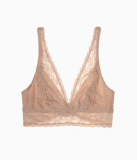 Halo Lace Wire Free Bralette: Sand