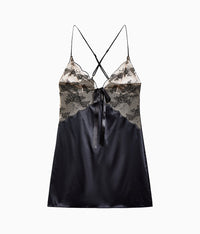 Midnight Soiree Chemise: Caviar