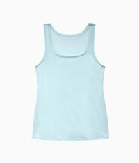Understated Cotton Tank: Pastel Blue