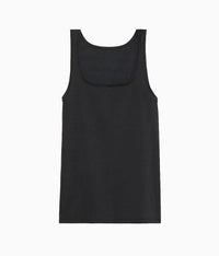 Understated Cotton Tank: Black