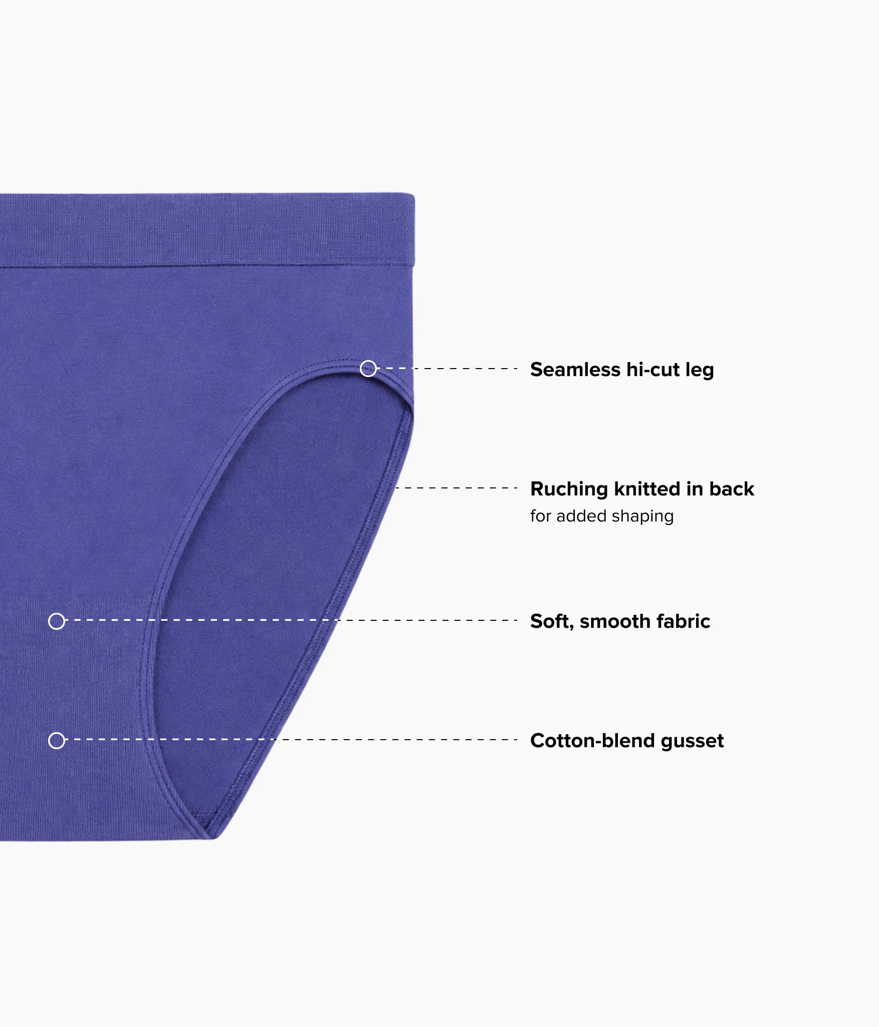 B-Smooth® Seamless Hi-Cut: Deep Cobalt – Wacoal
