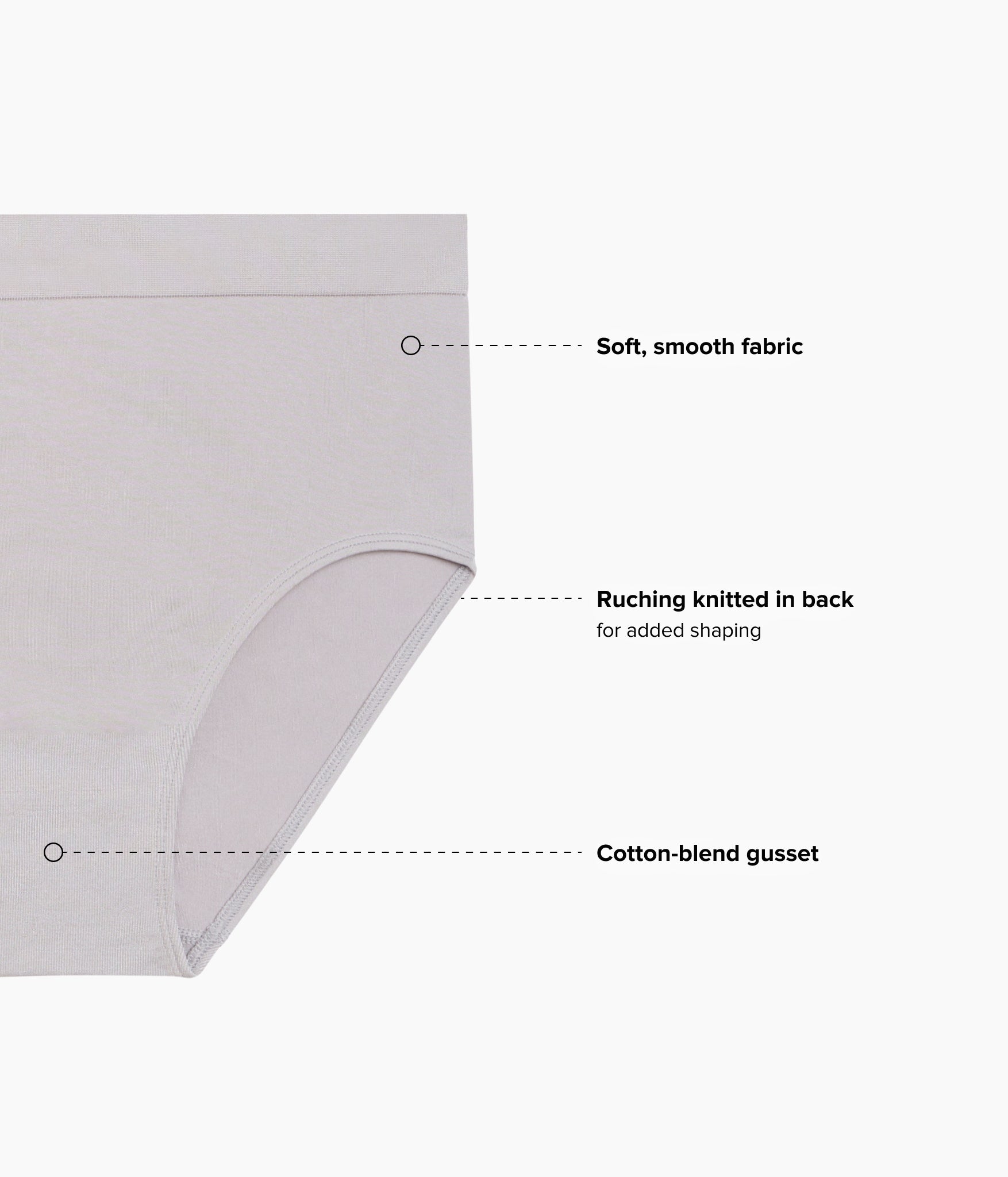 B-Smooth® Seamless Brief: Opal Gray – Wacoal
