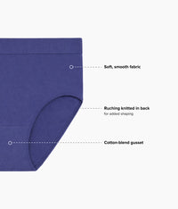B-Smooth® Seamless Brief: Deep Cobalt