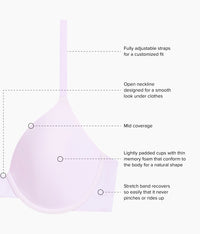 Comfort First T-Shirt Bra: Orchid Hush