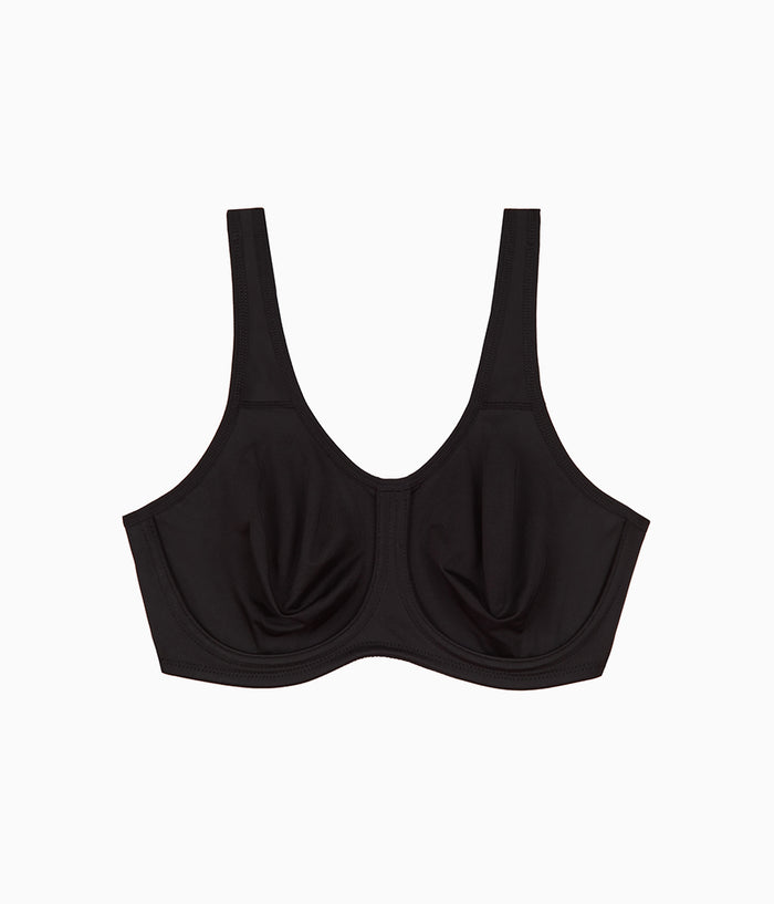 Simone Sport Underwire Bra: Black