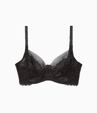 Center Stage Underwire Bra: Black/Graphite