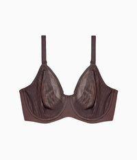 Elevated Allure Underwire Bra: Hot Fudge