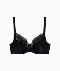 Side Note Underwire Bra: Black