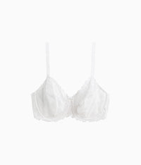 Renaissance Rose Underwire Bra: White