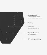 Perfectly Aligned Hi-Cut: Black