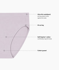 Understated Cotton Hi-Cut: Opal Gray