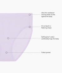 Understated Cotton Hi-Cut: Orchid Hush
