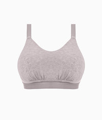 Downtime Wire Free Bralette: Grey Marl