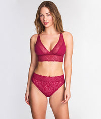 High Bar™ Bralette: Red Plum