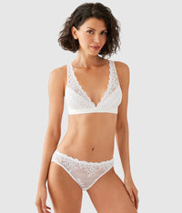 Embrace Lace® Wire Free Bralette: Delicious White
