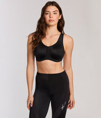 Simone Sport Underwire Bra: Black