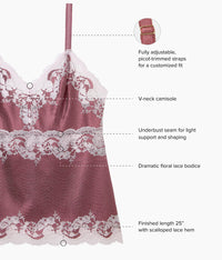 Modern Affair Cami: Rose Brown/Cradle Pink