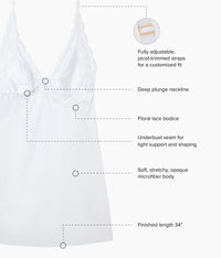 Modern Affair Chemise: White