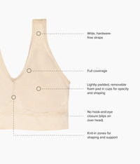 B-Smooth® Wire Free Bralette: Sand