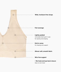 B-Smooth® Wire Free Bralette: Sand