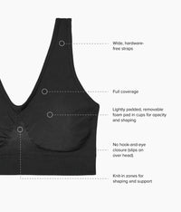 B-Smooth® Wire Free Bralette: Black