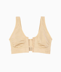 B-Smooth® Front Close Bralette: Sand