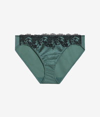 Modern Affair Bikini: Silver Pine/Black