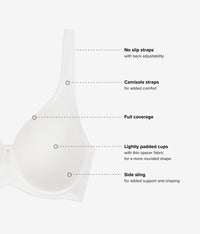 Basic Beauty Spacer Underwire T-Shirt Bra: Ivory
