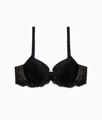Vivid Attraction T-Shirt Bra: Black